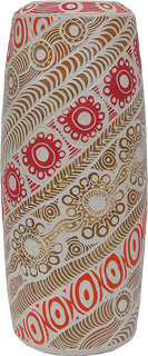 Australian Indigenous (Aboriginal and Torres Strait Islander) artwork by ALISON (MILYIKA) CARROLL of Ernabella Artists. The title is Ngayuku Walka. [305C-14] (Stoneware with Sgraffito)