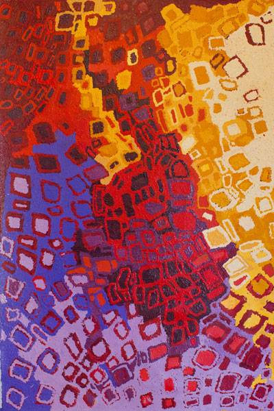 Australian Indigenous (Aboriginal and Torres Strait Islander) artwork by BERYL JIMMY of Tjungu Palya Artists. The title is Nyangatja Watarru. [13234] (Acrylic on Linen)