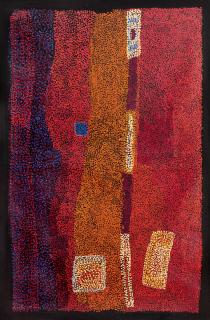 Australian Indigenous (Aboriginal and Torres Strait Islander) artwork by KUNMANARA PATJU PRESLEY of Spinifex Artists. The title is Pututiri. [24-262] (Acrylic on Linen)