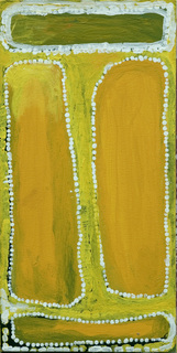 Australian Indigenous (Aboriginal and Torres Strait Islander) artwork by WAKARTU CORY SURPRISE of Mangkaja Artists. The title is Pirnti. [873/07] (Atelier Acrylic Paint on 14oz Canvas)