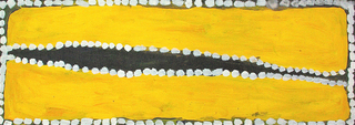 Australian Indigenous (Aboriginal and Torres Strait Islander) artwork by WAKARTU CORY SURPRISE of Mangkaja Artists. The title is Pirnti. [wp647/05] (Atelier Artist Acrylic, 250gsm Velin Arches Paper)