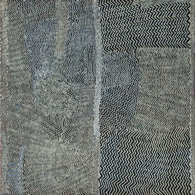 Australian Indigenous (Aboriginal and Torres Strait Islander) artwork by BOBBY WEST TJUPURRULA of Papunya Tula Artists. The title is Palipalintja. [BW1404106] (Acrylic on Belgian Linen)