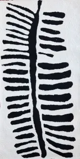 Australian Indigenous (Aboriginal and Torres Strait Islander) artwork by WINTJIYA NAPALTJARRI of Papunya Tula Artists. The title is Pinari. [WN1111045] (Acrylic on Belgian Linen)