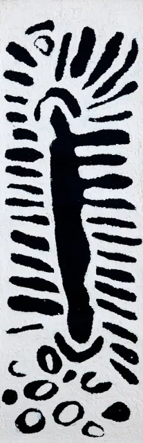 Australian Indigenous (Aboriginal and Torres Strait Islander) artwork by WINTJIYA NAPALTJARRI of Papunya Tula Artists. The title is Pinari. [WN1112010] (Acrylic on Belgian Linen)