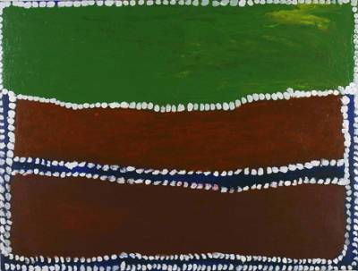 Australian Indigenous (Aboriginal and Torres Strait Islander) artwork by WAKARTU CORY SURPRISE of Mangkaja Artists. The title is Pirnti. [pc198/05] (Acrylic on cotton)