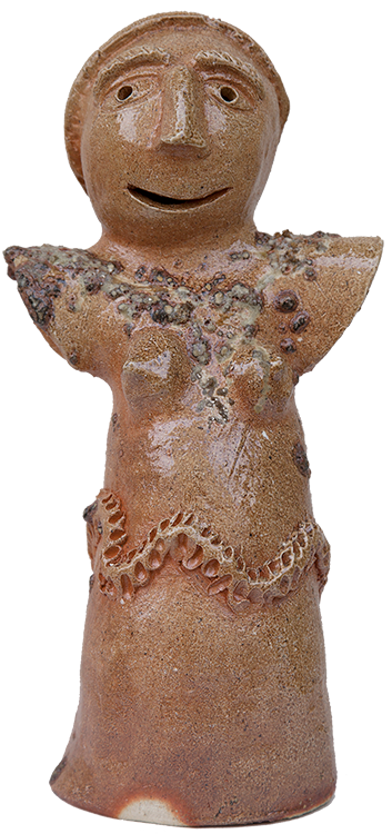 Australian Indigenous (Aboriginal and Torres Strait Islander) artwork by FLORENCE GUTCHEN of Erub Erwer Meta. The title is Prak. [13-123] (Ceramic)