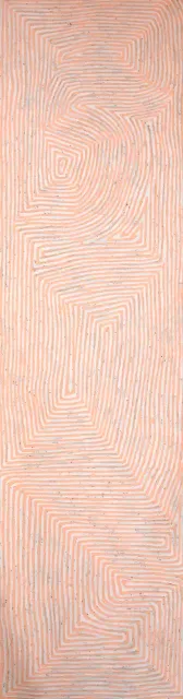 Australian Indigenous (Aboriginal and Torres Strait Islander) artwork by GEORGE TJUNGURRAYI of Papunya Tula Artists. The title is Putunga. [GT0911075] (Acrylic on Belgian Linen)