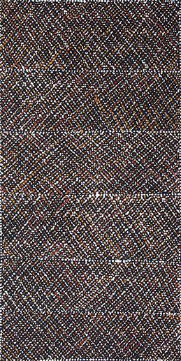 Australian Indigenous (Aboriginal and Torres Strait Islander) artwork by DIANE TIPUNGWUTI of Munupi Artists. The title is Pwoja Jilamara. [16-385] (Ochre on Canvas)