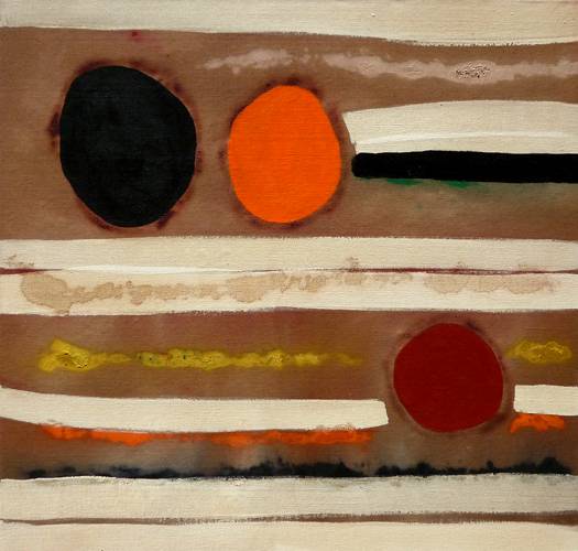 Australian Indigenous (Aboriginal and Torres Strait Islander) artwork by LINDSAY HARRIS of Miscellaneous Artists. The title is Road scholar Kwolyin. [17 - Road scholar Kwolyin] (Pigment, Resin, Binder and Clay on Hemp)