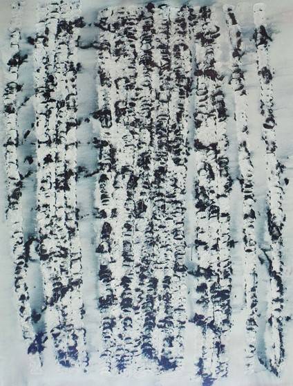 Australian Indigenous (Aboriginal and Torres Strait Islander) artwork by JOSHUA BONSON of Miscellaneous Artists. The title is Skin. [JB0570] (Synthetic Polymer Paint on Canvas)