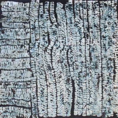 Australian Indigenous (Aboriginal and Torres Strait Islander) artwork by JOSHUA BONSON of Miscellaneous Artists. The title is Skin. [JB0576] (Synthetic Polymer Paint on Linen)