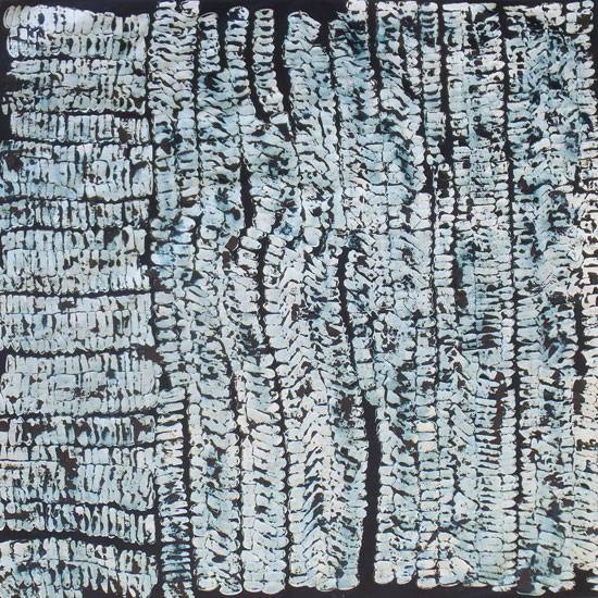 Australian Indigenous (Aboriginal and Torres Strait Islander) artwork by JOSHUA BONSON of Miscellaneous Artists. The title is Skin. [JB0576] (Synthetic Polymer Paint on Linen)