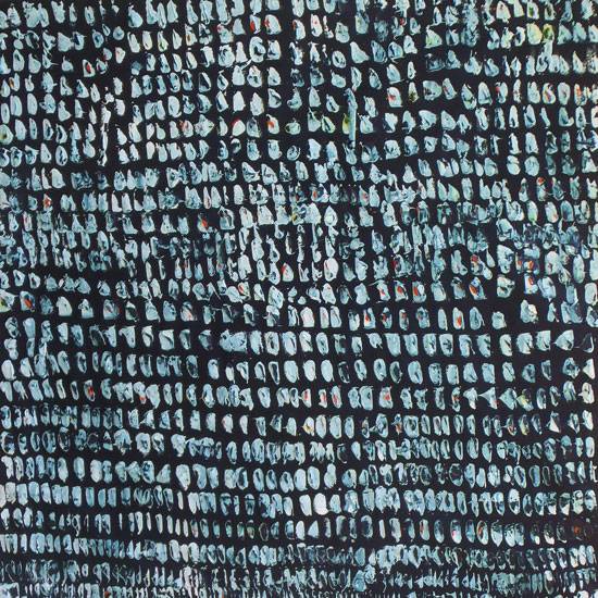 Australian Indigenous (Aboriginal and Torres Strait Islander) artwork by JOSHUA BONSON of Miscellaneous Artists. The title is Skin. [JB0577] (Synthetic Polymer Paint on Linen)