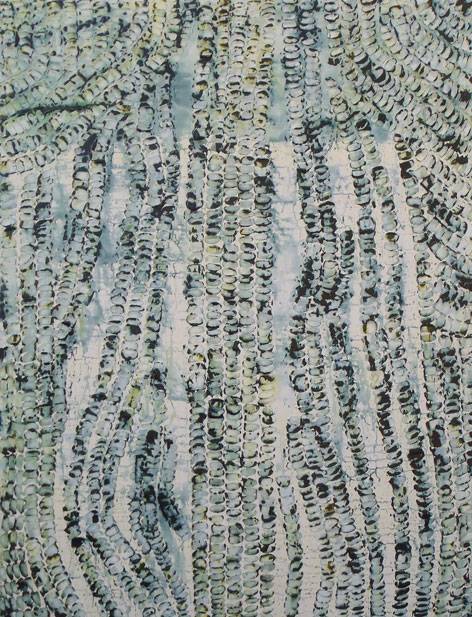 Australian Indigenous (Aboriginal and Torres Strait Islander) artwork by JOSHUA BONSON of Miscellaneous Artists. The title is Skin. [JB0579] (Synthetic Polymer Paint on Canvas)