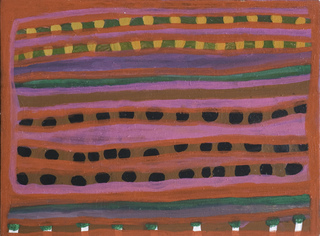 Australian Indigenous (Aboriginal and Torres Strait Islander) artwork by JUKUJA DOLLY SNELL of Mangkaja Artists. The title is Tali. [63/06] (Acrylic on Canvas)
