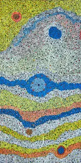 Australian Indigenous (Aboriginal and Torres Strait Islander) artwork by THERESA NOWEE of Warlayirti Artists (Balgo). The title is Tjurnu. [299/15] (Acrylic on Linen)