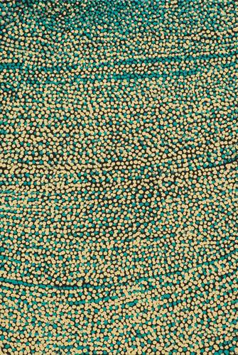 Australian Indigenous (Aboriginal and Torres Strait Islander) artwork by MUUKI TAYLOR of Martumili Artists. The title is Tali Around Kulyakartu. [08-551] (Acrylic on Canvas)