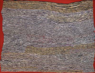 Australian Indigenous (Aboriginal and Torres Strait Islander) artwork by RAY KEN of Tjala Artists. The title is Tali - Sand Dune. [747-13] (Acrylic on Linen)