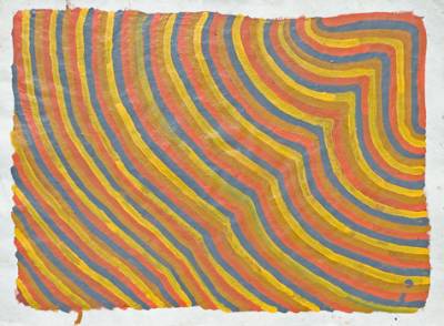 Australian Indigenous (Aboriginal and Torres Strait Islander) artwork by EUNICE NAPANANGKA JACK of Ikuntji Artists. The title is Tali Tali at Kuruldu. [IKP96EJ39] (Acrylic on Paper)