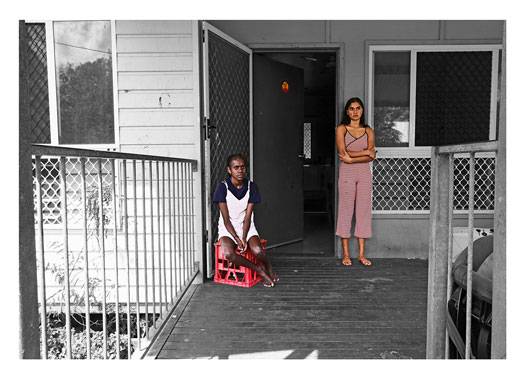 Australian Indigenous (Aboriginal and Torres Strait Islander) artwork by NAOMI HOBSON of Miscellaneous Artists. The title is The Wait. [NH201901020P_1-5] (310GSM Cotton Rag Art Paper)