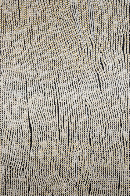 Australian Indigenous (Aboriginal and Torres Strait Islander) artwork by BRIAN MUDGEDELL of Warlayirti Artists (Balgo). The title is Tjintjintjin. [558-19] (Acrylic on Linen)