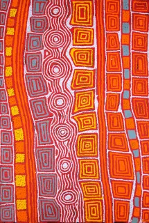 Australian Indigenous (Aboriginal and Torres Strait Islander) artwork by PATRICK TJUNGURRAYI of Papunya Tula Artists. The title is Tjiparitjarra. [PT1003080] (Acrylic on Belgian Linen)
