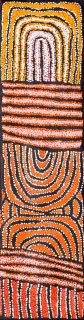 Australian Indigenous (Aboriginal and Torres Strait Islander) artwork by WALANGKURA NAPANANGKA (UTA UTA) of Papunya Tula Artists. The title is Tjukurla. [WN0902008] (Acrylic on Linen)
