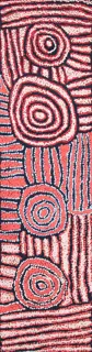 Australian Indigenous (Aboriginal and Torres Strait Islander) artwork by WALANGKURA NAPANANGKA (UTA UTA) of Papunya Tula Artists. The title is Tjukurla. [WN0901106] (Acrylic on Belgian Linen)