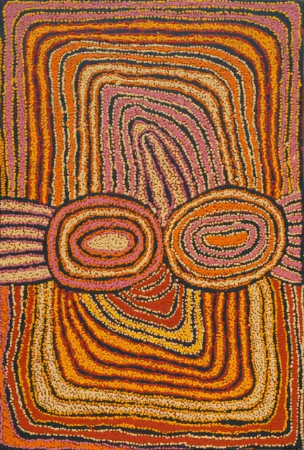 Australian Indigenous (Aboriginal and Torres Strait Islander) artwork by WALANGKURA NAPANANGKA (UTA UTA) of Papunya Tula Artists. The title is Tjukurla. [WN0711110] (Acrylic on Canvas)