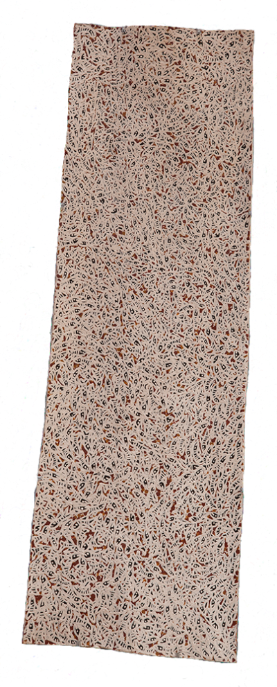 Australian Indigenous (Aboriginal and Torres Strait Islander) artwork by WUKUN WANAMBI of Buku-Larrnggay Mulka (Yirrkala). The title is Trial Bay. [4712U] (Natural Earth Pigments on Bark - Nuwayak)