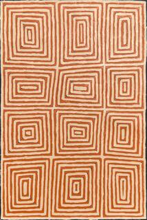 Australian Indigenous (Aboriginal and Torres Strait Islander) artwork by AUBREY TJANGALA of Papunya Tula Artists. The title is Untitled. [AT2312037] (Acrylic on Linen)