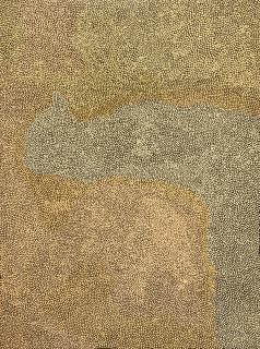 Australian Indigenous (Aboriginal and Torres Strait Islander) artwork by ANGELINA NUNGURRAYI of Papunya Tula Artists. The title is Untitled - Tjunginpa (Marsupial Mouse). [AM2606001] (Acrylic on Belgian Linen)