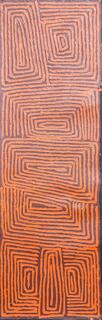 Australian Indigenous (Aboriginal and Torres Strait Islander) artwork by GEORGE TJUNGURRAYI of Papunya Tula Artists. The title is Untitled. [GT2405120] (Acrylic on Linen)