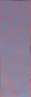 Australian Indigenous (Aboriginal and Torres Strait Islander) artwork by GEORGE TJUNGURRAYI of Papunya Tula Artists. The title is Untitled. [GT2407160] (Acrylic on Linen)