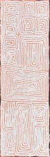 Australian Indigenous (Aboriginal and Torres Strait Islander) artwork by GEORGE TJUNGURRAYI of Papunya Tula Artists. The title is Untitled. [GT2407230] (Acrylic on Linen)