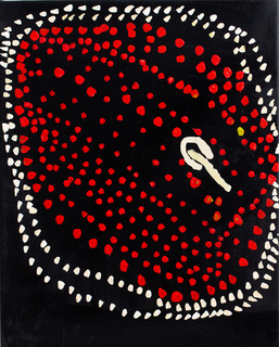Australian Indigenous (Aboriginal and Torres Strait Islander) artwork by MICK RICTOR of Spinifex Artists. The title is Untitled. [24-482] (Acrylic on Linen)