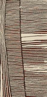 Australian Indigenous (Aboriginal and Torres Strait Islander) artwork by RAY JAMES TJANGALA of Papunya Tula Artists. The title is Untitled - Malparingya. [RT2611043] (Acrylic on Belgian Linen)