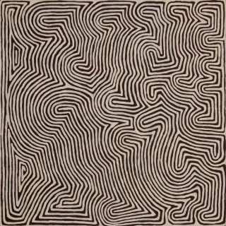 Australian Indigenous (Aboriginal and Torres Strait Islander) artwork by RONNIE TJAMPITJINPA of Papunya Tula Artists. The title is Umari. [RT1207083] (Acrylic on Belgian Linen)