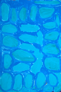 Australian Indigenous (Aboriginal and Torres Strait Islander) artwork by NANCY PINYIRR PATTERSON of Martumili Artists. The title is Untitled. [09-1280 ] (Acrylic on Canvas)