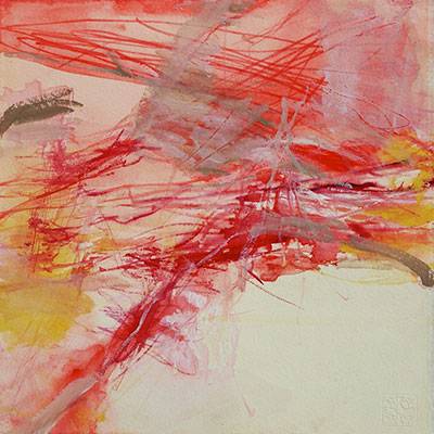 Australian Indigenous (Aboriginal and Torres Strait Islander) artwork by VICTORIA CATTONI of Miscellaneous Artists. The title is Untitled 2, 02.15. [VC_wp3-15_2015] (Watercolour on Paper)