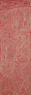 Australian Indigenous (Aboriginal and Torres Strait Islander) artwork by GEORGE TJUNGURRAYI of Papunya Tula Artists. The title is Untitled. [GT1110046] (Acrylic on Belgian Linen)