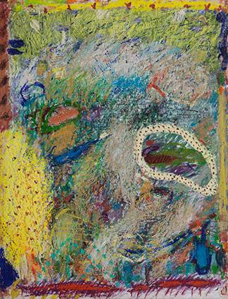 Australian Indigenous (Aboriginal and Torres Strait Islander) artwork by RAJNISH KAUR of Miscellaneous Artists. The title is Untitled. [RK_4-2_2013] (Oil Pastel on Paper)