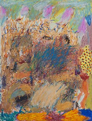 Australian Indigenous (Aboriginal and Torres Strait Islander) artwork by RAJNISH KAUR of Miscellaneous Artists. The title is Untitled. [RK_4-7_2014] (Oil Pastel on Paper)