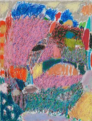 Australian Indigenous (Aboriginal and Torres Strait Islander) artwork by RAJNISH KAUR of Miscellaneous Artists. The title is Untitled. [RK_4-13_2013] (Oil Pastel on Paper)