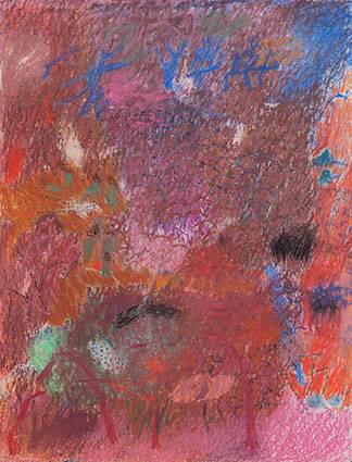 Australian Indigenous (Aboriginal and Torres Strait Islander) artwork by RAJNISH KAUR of Miscellaneous Artists. The title is Untitled. [RK_4-28_2014] (Soft Pastel on Paper)