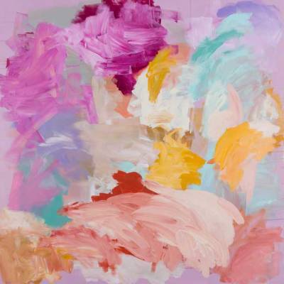 Australian Indigenous (Aboriginal and Torres Strait Islander) artwork by GLORIA  of Spinifex Hill Artists. The title is Untitled. [18-172] (Acrylic on Linen)