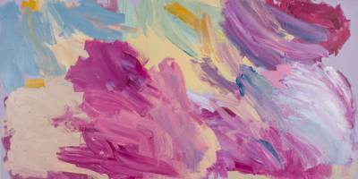 Australian Indigenous (Aboriginal and Torres Strait Islander) artwork by GLORIA  of Spinifex Hill Artists. The title is Untitled. [18-335] (Acrylic on Linen)