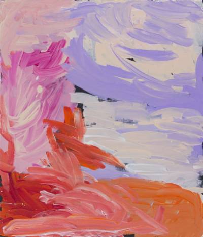 Australian Indigenous (Aboriginal and Torres Strait Islander) artwork by GLORIA  of Spinifex Hill Artists. The title is Untitled. [18-779] (Acrylic on Linen)