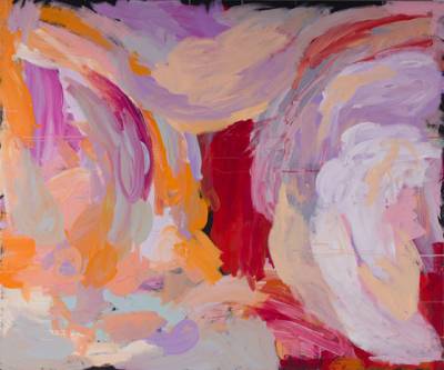 Australian Indigenous (Aboriginal and Torres Strait Islander) artwork by GLORIA  of Spinifex Hill Artists. The title is Untitled. [19-232] (Acrylic on Linen)