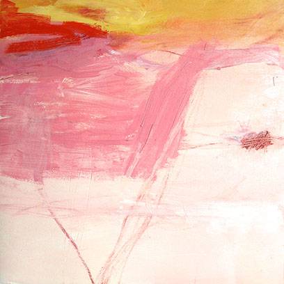 Australian Indigenous (Aboriginal and Torres Strait Islander) artwork by VICTORIA CATTONI of Miscellaneous Artists. The title is Untitled 6, 12.14. [VC_wp1-12_2014] (Oil on Oil-Primed Paper)